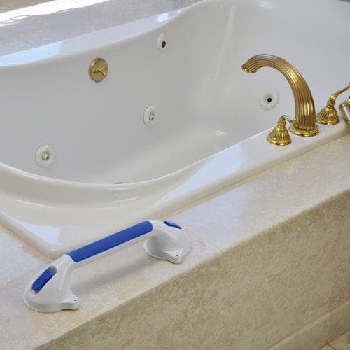 Complete Medical Bath Care Blue Jay An Elite Health Care Brand Suction Grab Bar  16.25  L Non-Adjustable