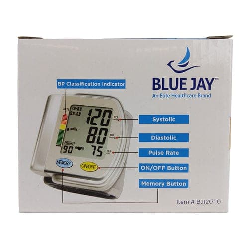 Complete Medical Blood Pressure Blue Jay An Elite Health Care Brand Wrist Blood Pressure Unit Blue Jay Brand