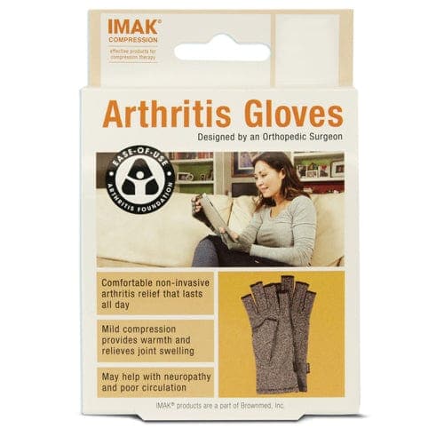 Complete Medical Orthopedic Care BrownMed IMAK Arthritis Gloves-Large/pr