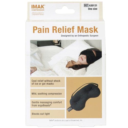 Complete Medical Hot & Cold Therapy BrownMed Imak Eye Pillow Mask Black/ Universal