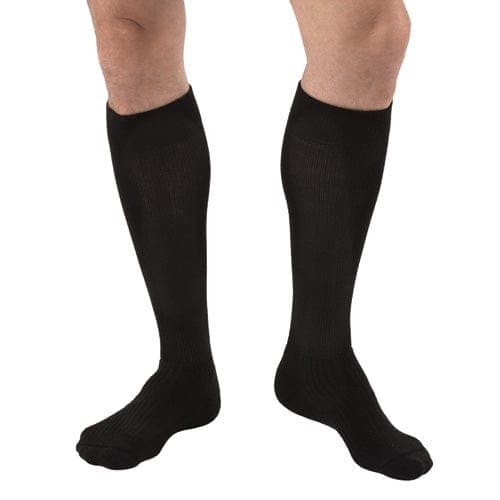 Complete Medical Stockings BSN Med-Beiersdorf Jobst Jobst Activewear 20-30 Knee-Hi Socks Black  Large Full Calf