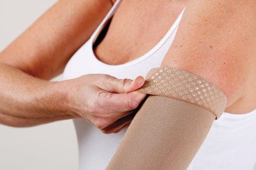 Complete Medical Stockings BSN Med-Beiersdorf Jobst Jobst Armsleeve w/Silicone Band 20-30 Large Beige