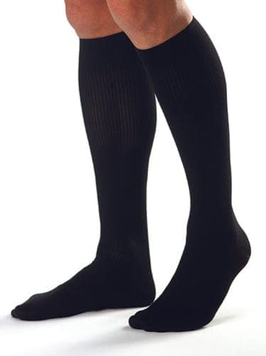 Complete Medical Stockings BSN Med-Beiersdorf Jobst Jobst For Men 15-20 Knee-Hi Black Large (pair)
