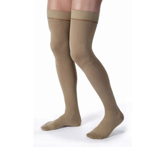 Complete Medical Stockings BSN Med-Beiersdorf Jobst Jobst for Men 20 -30 Thigh Hi Khaki Large