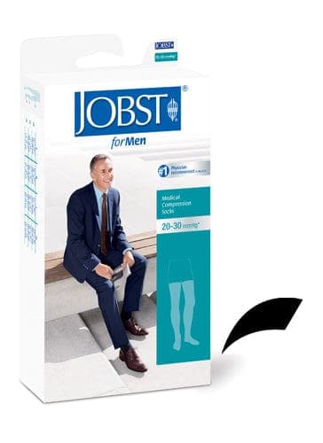 Complete Medical Stockings BSN Med-Beiersdorf Jobst Jobst for Men 20-30 Thigh-Hi Large Black