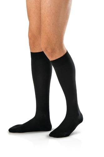 Complete Medical Stockings BSN Med-Beiersdorf Jobst Jobst For Men 30-40 Knee-Hi Black Large Tall