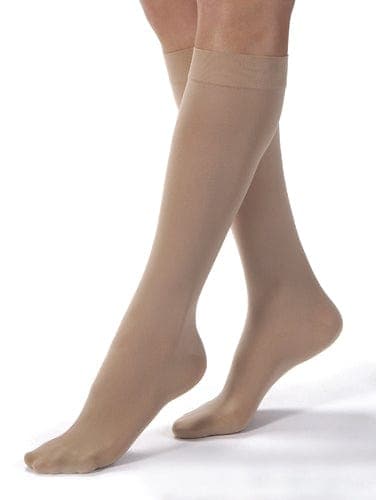 Complete Medical Stockings BSN Med-Beiersdorf Jobst Jobst Opaque 15-20 Knee-Hi Silky Beige Large