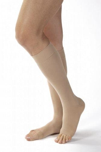 Complete Medical Stockings BSN Med-Beiersdorf Jobst Jobst Opaque 30-40 K/H Open Toe  Beige Medium