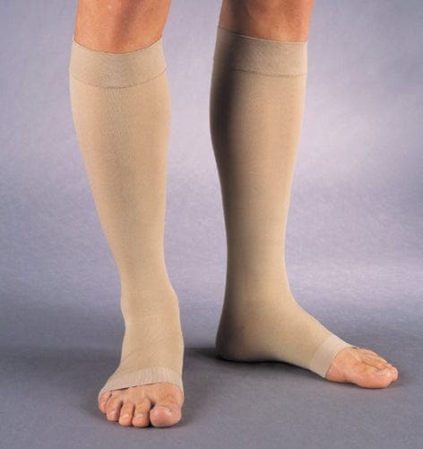 Complete Medical Stockings BSN Med-Beiersdorf Jobst Jobst Relief 20-30 Knee-Hi Open-Toe Large Beige (pair)