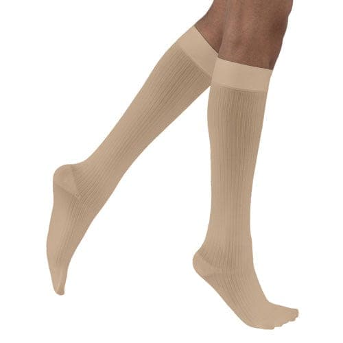 Complete Medical Stockings BSN Med-Beiersdorf Jobst Jobst soSoft Socks KneeHigh 15-20 mmHg  Sand Medium 1/pair