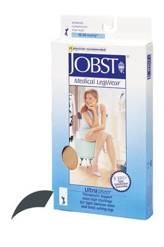 Complete Medical Stockings BSN Med-Beiersdorf Jobst Jobst Ultrasheer 15-20mmHg Knee Hi Large (pr) Antracite