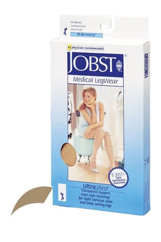 Complete Medical Stockings BSN Med-Beiersdorf Jobst Jobst Ultrasheer 15-20mmHg Knee Hi Large (pr) Honey