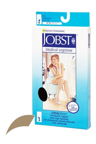 Complete Medical Stockings BSN Med-Beiersdorf Jobst Jobst Ultrasheer 20-30mmHg Knee Hi Large (pr) Honey