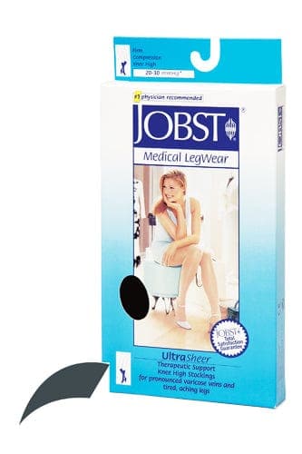 Complete Medical Stockings BSN Med-Beiersdorf Jobst Jobst Ultrasheer 20-30mmHg Knee Hi Medium (pr) Antracite