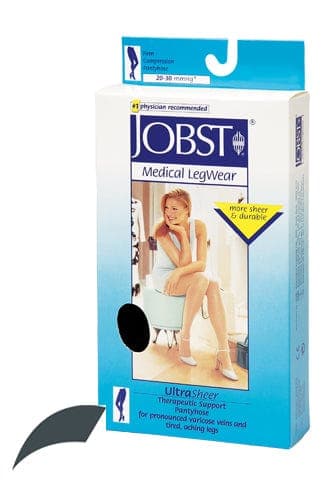 Complete Medical Stockings BSN Med-Beiersdorf Jobst Jobst Ultrasheer 20-30mmHG Pantyhose Antracite Large