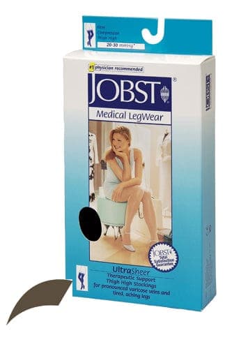 Complete Medical Stockings BSN Med-Beiersdorf Jobst Jobst Ultrasheer 20-30mmHG Thigh Hi Large (pr) Espresso