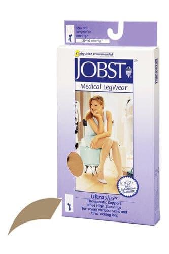 Complete Medical Stockings BSN Med-Beiersdorf Jobst Jobst Ultrasheer 30-40mmHg Knee Hi Large (pr) Honey