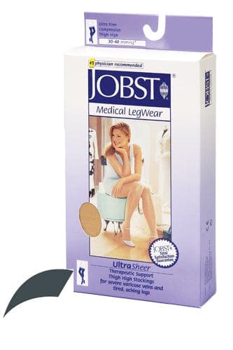 Complete Medical Stockings BSN Med-Beiersdorf Jobst Jobst Ultrasheer 30-40mmHG Thigh Hi Large (pr) Antracite