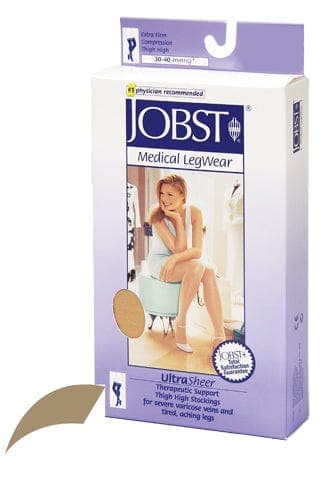 Complete Medical Stockings BSN Med-Beiersdorf Jobst Jobst Ultrasheer 30-40mmHG Thigh Hi Large (pr) Honey