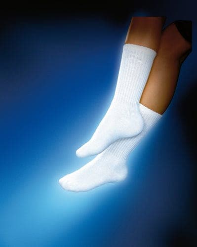 Complete Medical Diabetes Care BSN Med-Beiersdorf Jobst Sensifoot 8 -15 Crew Diabetic Socks Medium White