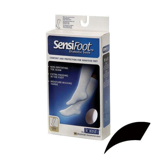 Complete Medical Diabetes Care BSN Med-Beiersdorf Jobst Sensifoot Diabetic Socks Black Medium