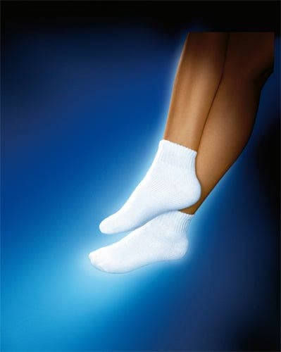 Complete Medical Stockings BSN Med-Beiersdorf Jobst Sensifoot Mini Crew Socks White Medium