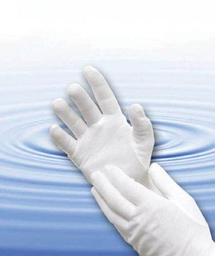 Complete Medical Skin Care Cara orporated Bulk Cotton Gloves - White Large Bx/12 pr