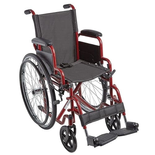 Complete Medical Wheelchairs & Accessories Circle Specialty Ziggo Wheelchair Lightweight Folding  14   Red