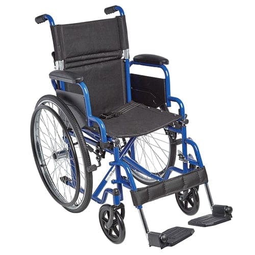 Complete Medical Wheelchairs & Accessories Circle Specialty Ziggo Wheelchair  Lightweight Folding  16   Blue