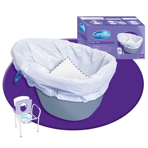 Complete Medical Commodes Cleanis Carebag Commode Pail Liners (20-1/2x15-3/4 ) 16 oz. Bx/20