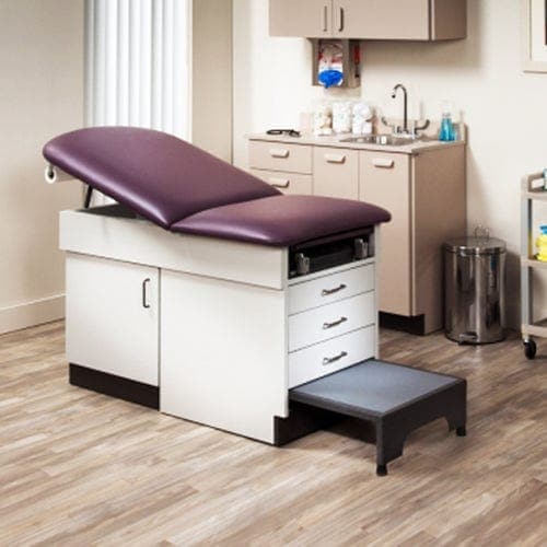 Complete Medical Physician Supplies Clinton Industries Family Practice Table With Step Stool