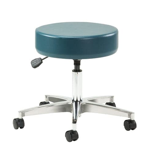 Complete Medical Physician Supplies Clinton Industries Pneumatic Stool w/o Back Aluminum Base