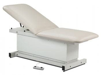 Complete Medical Physician Supplies Clinton Industries Shrouded Power Table with Adj Backrest 72 x27 x21-34