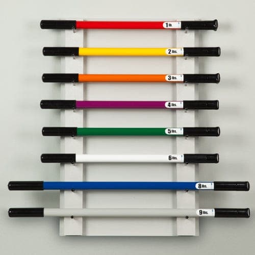 Complete Medical Physical Therapy Clinton Industries Wall Weight Bar Rack