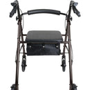 Complete Medical Mobility Products Compass Health Aluminum Rollator w/Loop Brake Black  4-Wheel