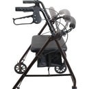 Complete Medical Mobility Products Compass Health Aluminum Rollator w/Loop Brake Black  4-Wheel