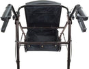 Complete Medical Mobility Products Compass Health Aluminum Rollator w/Loop Brake Black  4-Wheel