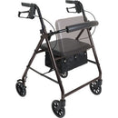 Complete Medical Mobility Products Compass Health Aluminum Rollator w/Loop Brake Black  4-Wheel