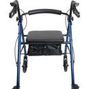 Complete Medical Mobility Products Compass Health Aluminum Rollator w/Loop Brake Blue  4-Wheel
