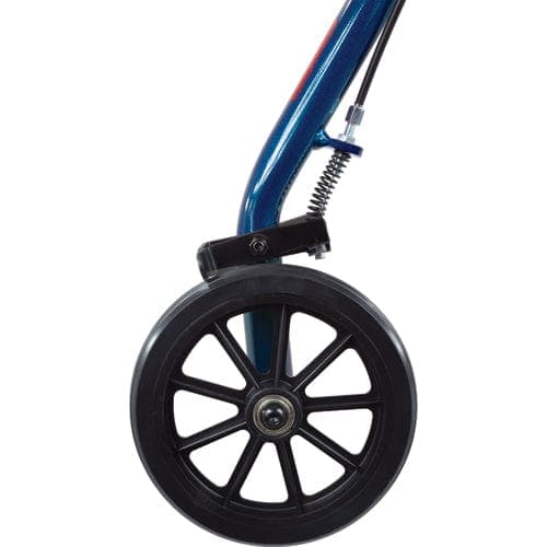 Complete Medical Mobility Products Compass Health Aluminum Rollator w/Loop Brake Blue  4-Wheel