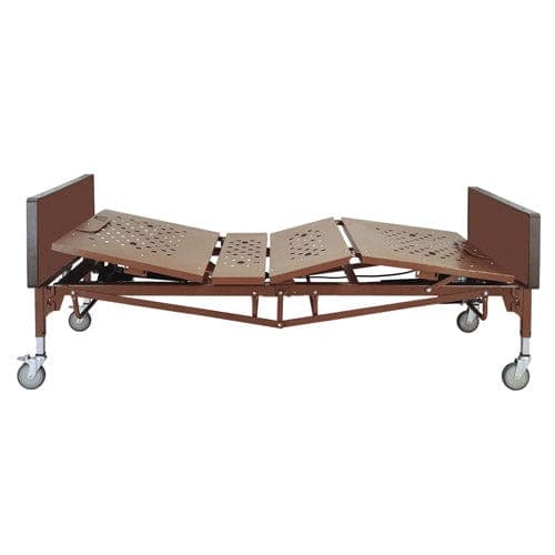 Complete Medical Beds & Accessories Compass Health Bariatric Full Electric BedPkg w/Half Rails & Mattress