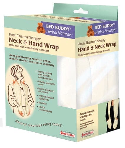 Complete Medical Hot & Cold Therapy Compass Health Bed Buddy Naturals Plush Neck & Hand Wrap