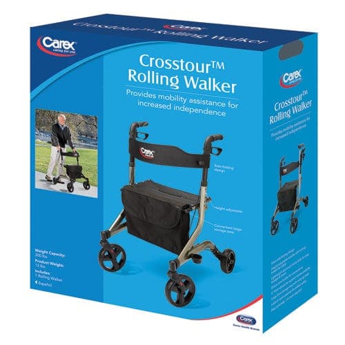 Complete Medical Mobility Products Compass Health Crosstour Rolling Walker Rollator by Carex