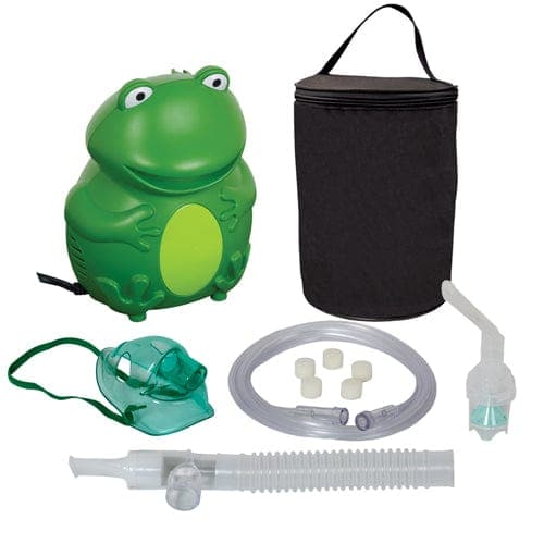 Complete Medical Respiratory Care Compass Health Frog Nebulizer w/Disp Neb  TRU Neb  & Carry Bag