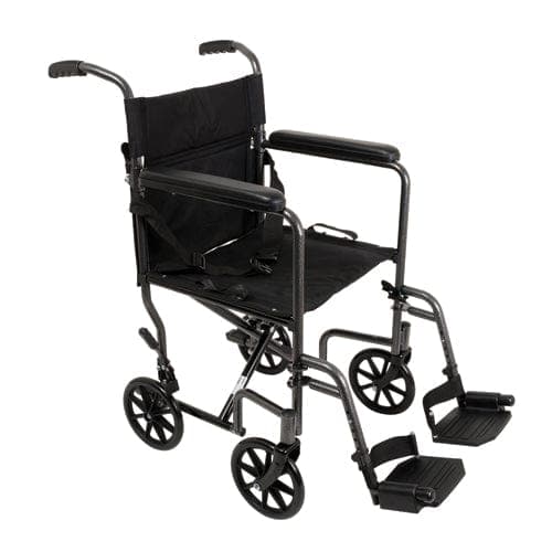 Complete Medical Wheelchairs & Accessories Compass Health Wheelchair Transport Steel  19  Seat Width