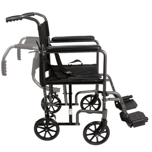 Complete Medical Wheelchairs & Accessories Compass Health Wheelchair Transport Steel  19  Seat Width