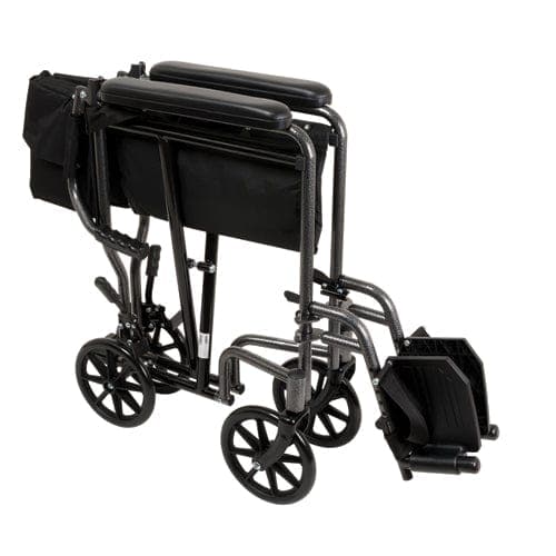 Complete Medical Wheelchairs & Accessories Compass Health Wheelchair Transport Steel  19  Seat Width