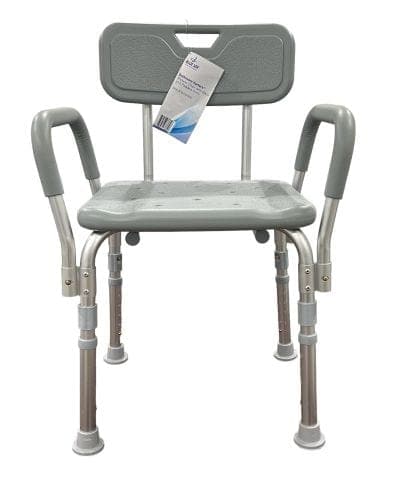 Complete Medical Bath Care Complete Medical Bathroom Perfect Shower Chair with Back & Padded Arms Cs/2