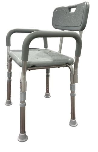 Complete Medical Bath Care Complete Medical Bathroom Perfect Shower Chair with Back & Padded Arms Cs/2