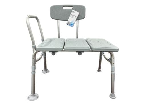 Complete Medical Bath Care Complete Medical Bathroom Perfect Transfer Bench with Back  Blue Jay Cs/1
